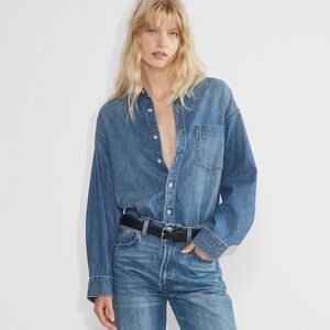 Aritzia Denim Forum The 80's Denim Shirt